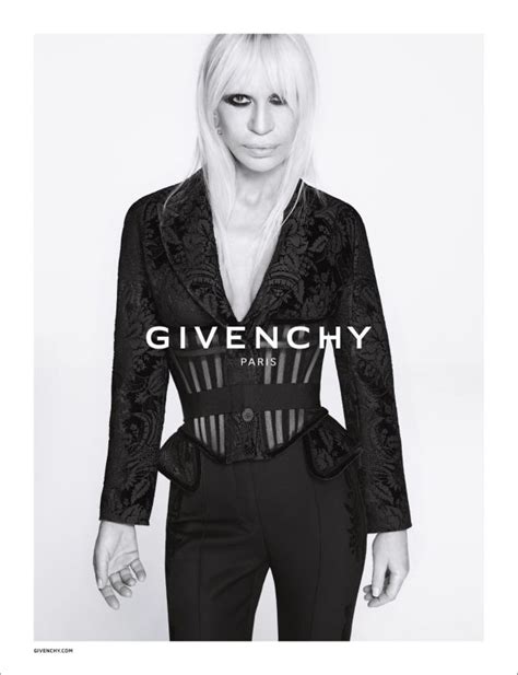 donatella versace givenchy|Donatella Versace On Why She Posed For the Givenchy Fall .